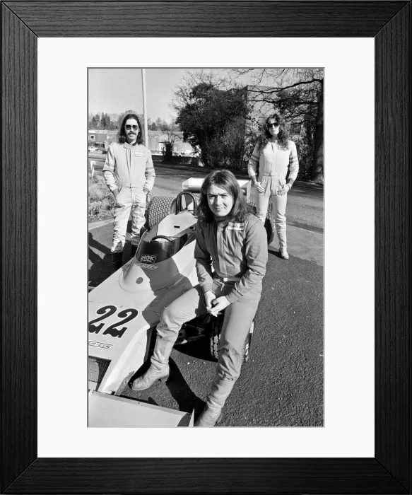 Framed Print : Whitesnake at the headquarters of Team Surtees at Edenbridge, Kent Framed Print : Whitesnake at the headquarters of Team Surtees at Edenbridge, Kent