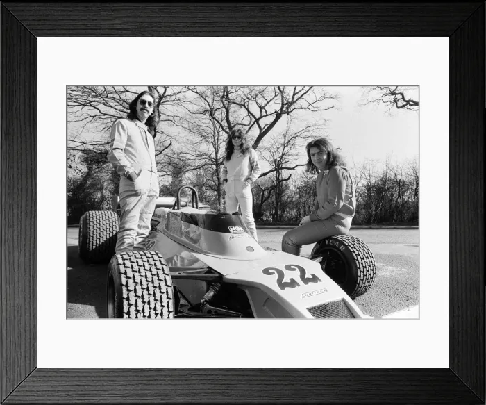 Framed Print : Whitesnake at the headquarters of Team Surtees at Edenbridge, Kent Framed Print : Whitesnake at the headquarters of Team Surtees at Edenbridge, Kent