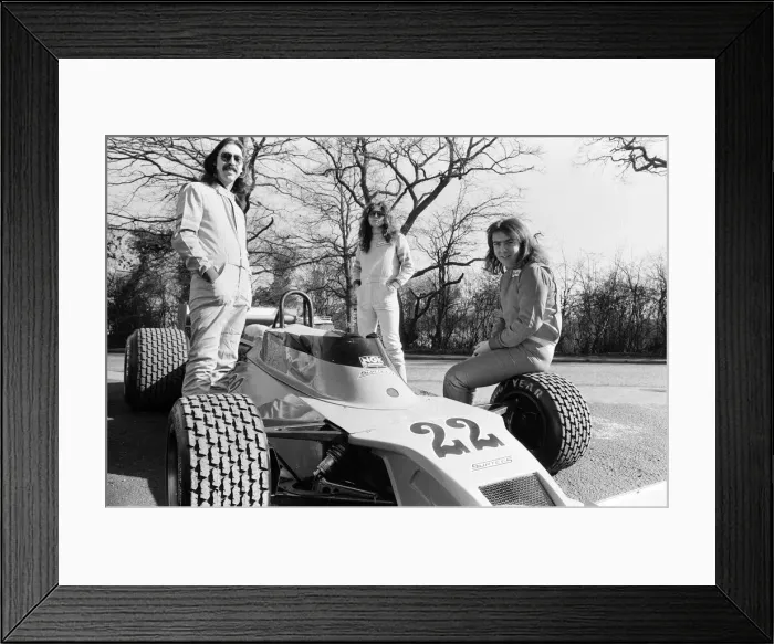 Framed Print : Whitesnake at the headquarters of Team Surtees at Edenbridge, Kent