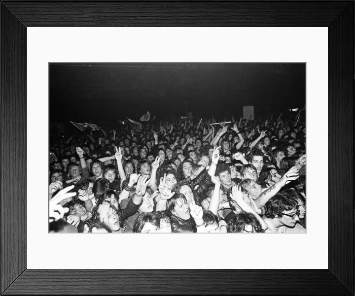 Framed Print : Motorhead concert at Queens Hall, Leeds. 2nd April 1981 Framed Print : Motorhead concert at Queens Hall, Leeds. 2nd April 1981