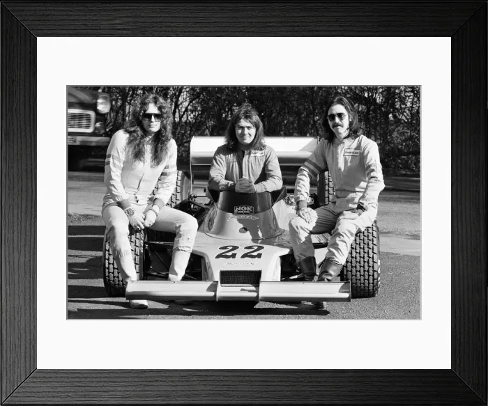 Framed Print : Whitesnake at the headquarters of Team Surtees at Edenbridge, Kent Framed Print : Whitesnake at the headquarters of Team Surtees at Edenbridge, Kent