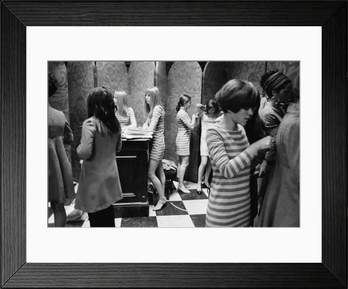 Framed Print : Picture shows Biba Boutique in its 2nd home at 19-21 Kensington Church Street