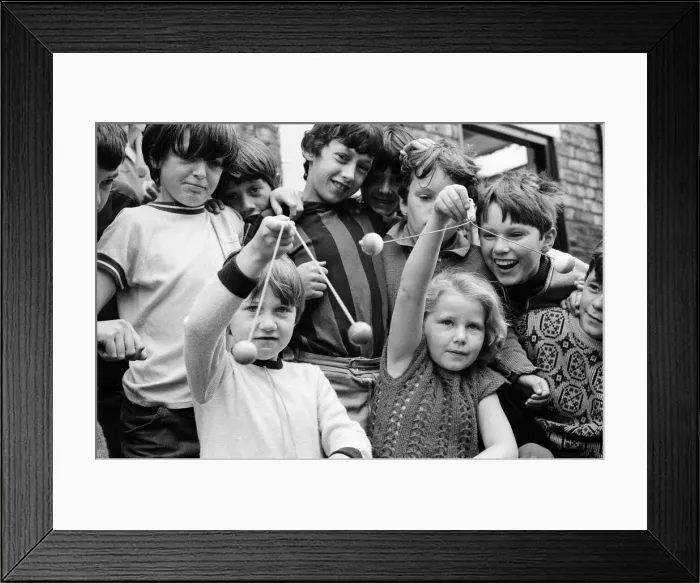 Framed Print : Clackers craze hits Teesside. 1971 Framed Print : Clackers craze hits Teesside. 1971