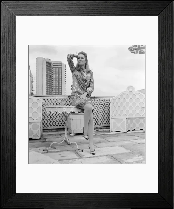 Framed Print : Sally Ann Howes, English actress and singer, has returned to London for the first time in Framed Print : Sally Ann Howes, English actress and singer, has returned to London for the first time in