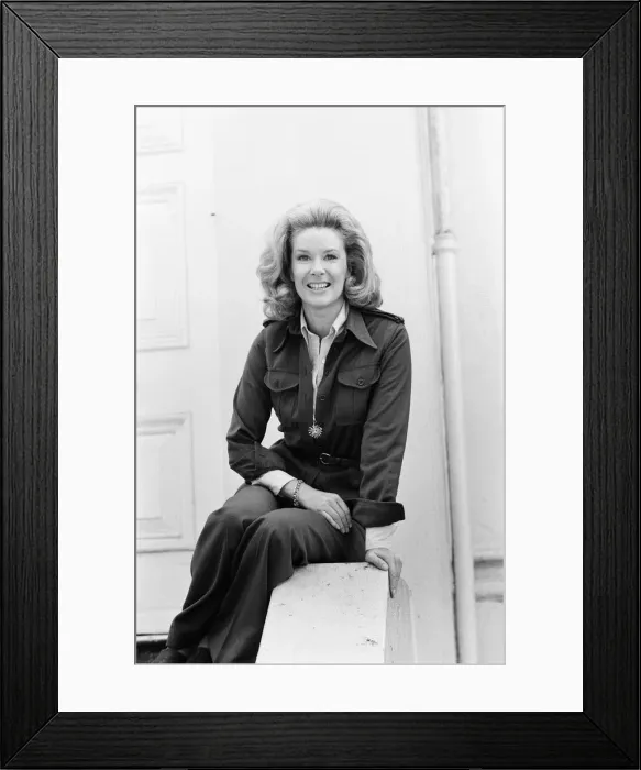 Framed Print : Sally Ann Howes, English actress and singer, London, Friday 8th June 1973 Framed Print : Sally Ann Howes, English actress and singer, London, Friday 8th June 1973