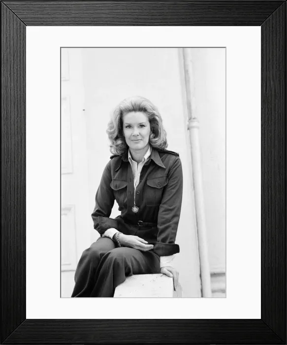 Framed Print : Sally Ann Howes, English actress and singer, London, Friday 8th June 1973 Framed Print : Sally Ann Howes, English actress and singer, London, Friday 8th June 1973
