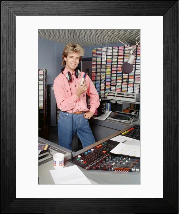 Framed Print : Pat Sharp (born Patrick Sharpin, 25 October 1961)s an English radio Framed Print : Pat Sharp (born Patrick Sharpin, 25 October 1961)s an English radio