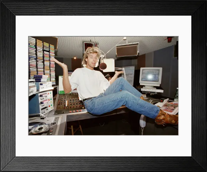 Framed Print : Pat Sharp (born Patrick Sharpin, 25 October 1961)s an English radio