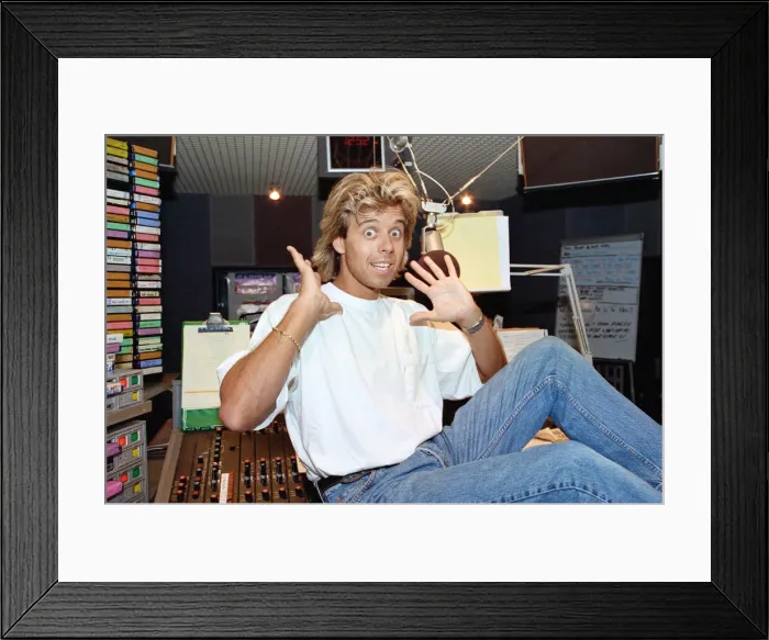 Framed Print : Pat Sharp (born Patrick Sharpin, 25 October 1961)s an English radio Framed Print : Pat Sharp (born Patrick Sharpin, 25 October 1961)s an English radio