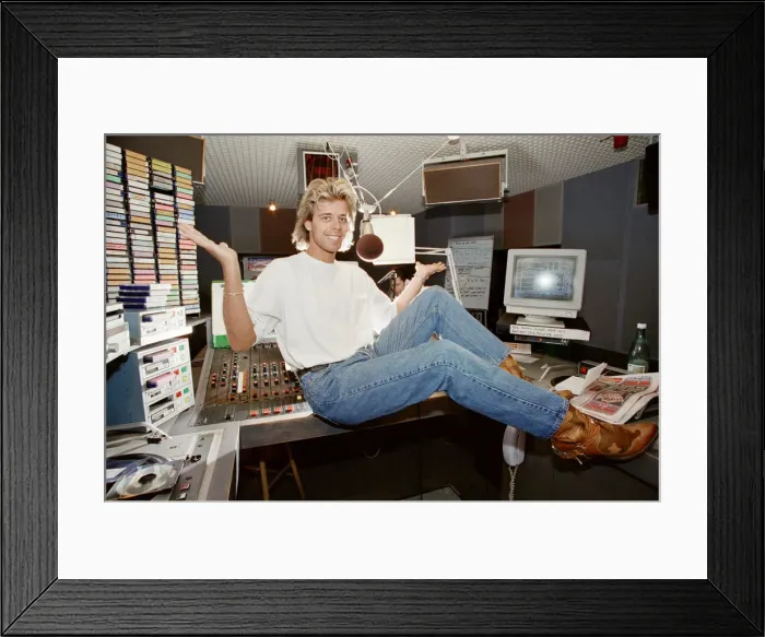Framed Print : Pat Sharp (born Patrick Sharpin, 25 October 1961)s an English radio Framed Print : Pat Sharp (born Patrick Sharpin, 25 October 1961)s an English radio