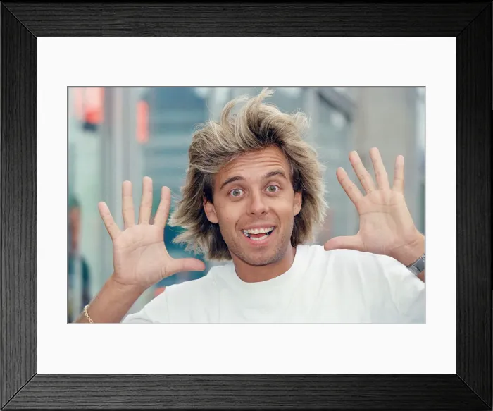 Framed Print : Pat Sharp (born Patrick Sharpin, 25 October 1961)s an English radio Framed Print : Pat Sharp (born Patrick Sharpin, 25 October 1961)s an English radio