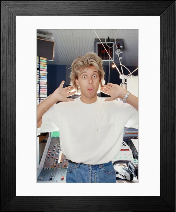 Framed Print : Pat Sharp (born Patrick Sharpin, 25 October 1961)s an English radio