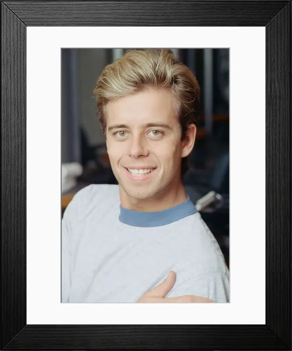Framed Print : Pat Sharp (born Patrick Sharpin, 25 October 1961)s an English radio