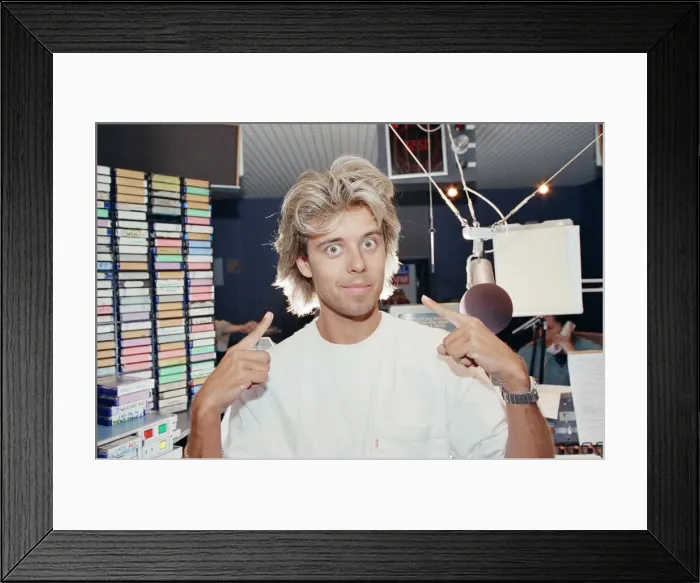 Framed Print : Pat Sharp (born Patrick Sharpin, 25 October 1961)s an English radio Framed Print : Pat Sharp (born Patrick Sharpin, 25 October 1961)s an English radio