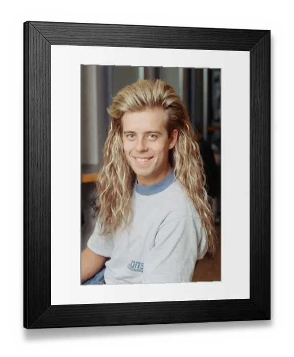 Framed Print : Pat Sharp (born Patrick Sharpin, 25 October 1961)s an English radio