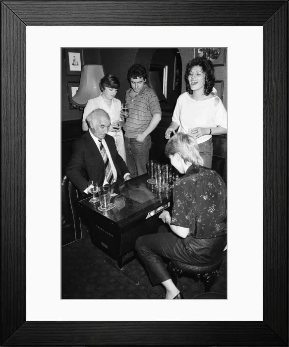 Framed Print : Space Invader machines in a pub. 1980
