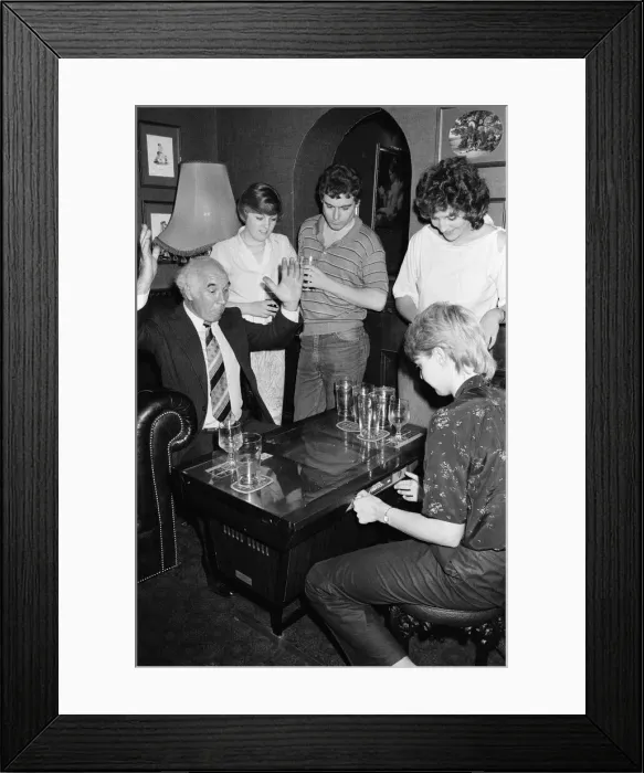 Framed Print : Space Invader machines in a pub. 1980 Framed Print : Space Invader machines in a pub. 1980