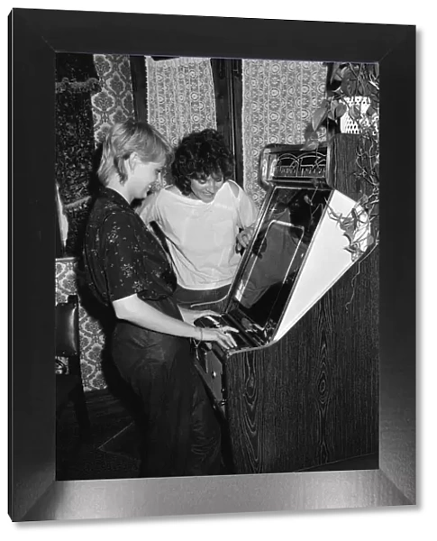 Space Invader machines in a pub. 1980