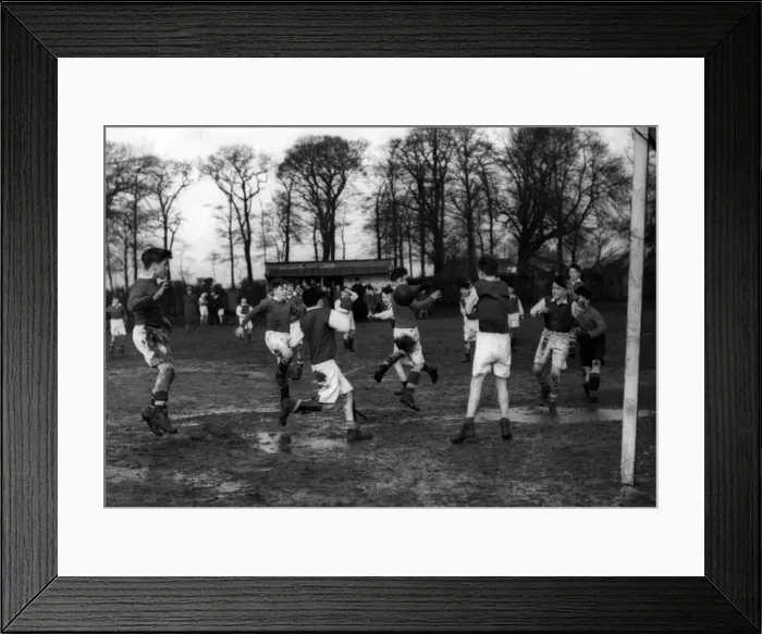 Framed Print : St Edwards beat S. F. X by four goals to nothing at Thomas Lane