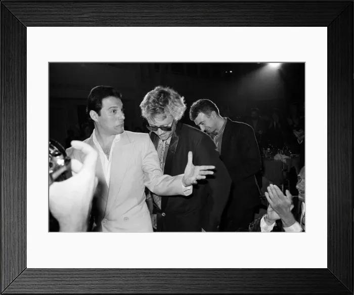 Framed Print : The Ivor Novello Awards. Pictured, Freddie Mercury, Roger Taylor and John Deacon of Queen Framed Print : The Ivor Novello Awards. Pictured, Freddie Mercury, Roger Taylor and John Deacon of Queen