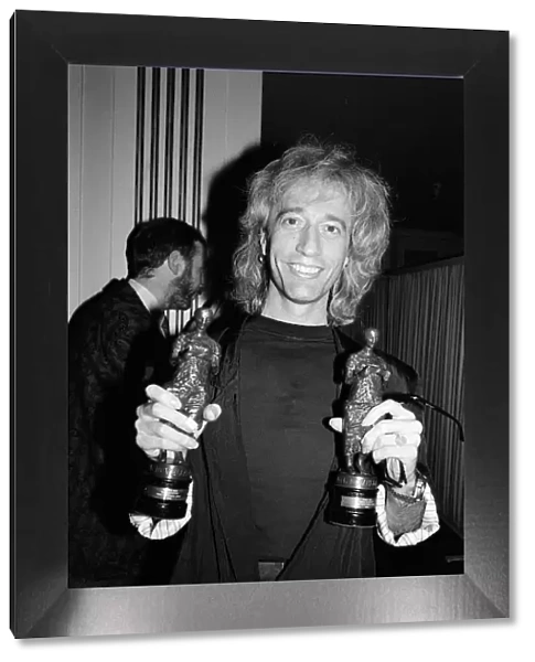 The Ivor Novello Awards. Pictured, Robin Gibb. London, 15th April 1987