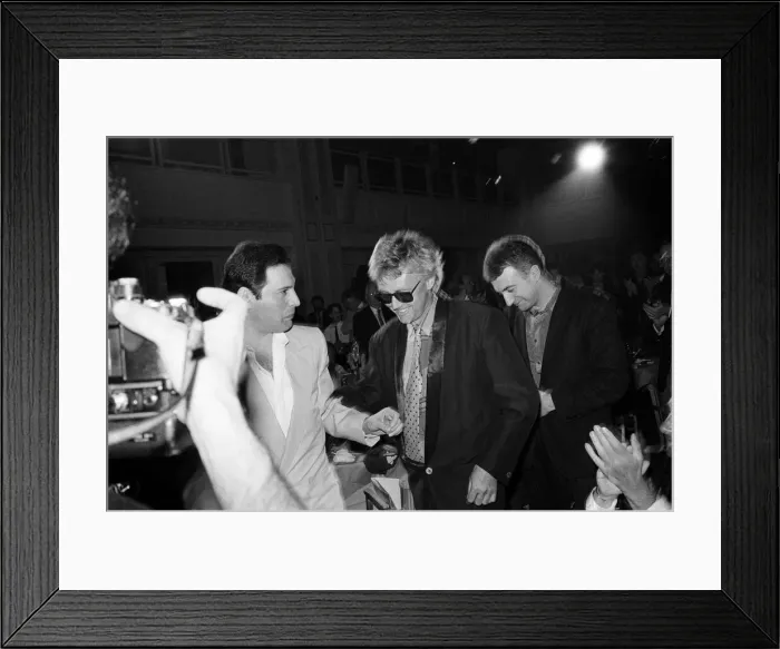 Framed Print : The Ivor Novello Awards. Pictured, Freddie Mercury, Roger Taylor and John Deacon of Queen Framed Print : The Ivor Novello Awards. Pictured, Freddie Mercury, Roger Taylor and John Deacon of Queen