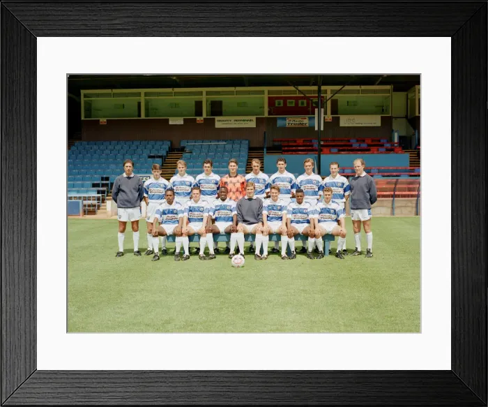 Framed Print : Reading F. C Squad 1992. Elm Park, Reading. Circa 1992 Framed Print : Reading F. C Squad 1992. Elm Park, Reading. Circa 1992