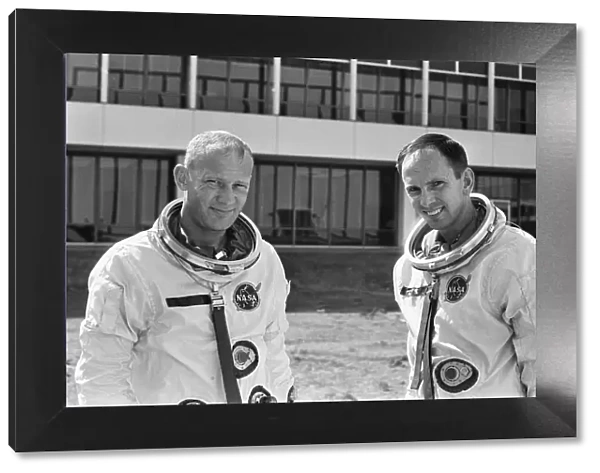 Astronauts Edwin Eugene Buzz Aldrin (Left) and Theodore Cordy Ted Freeman (Right