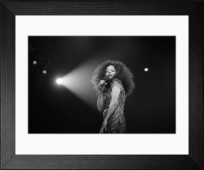 Framed Print : Diana Ross performs at The Metro Arena, Newcastle, Newcastle Upon Tyne - England Framed Print : Diana Ross performs at The Metro Arena, Newcastle, Newcastle Upon Tyne - England