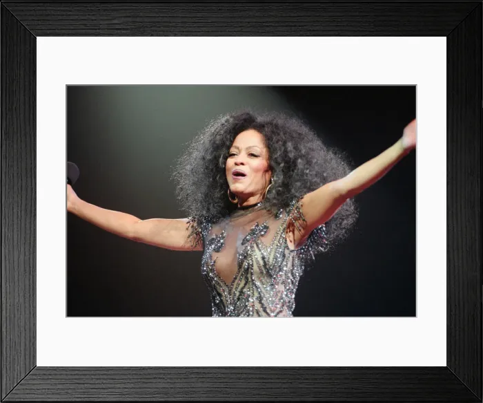 Framed Print : Diana Ross performs at The Metro Arena, Newcastle, Newcastle Upon Tyne - England Framed Print : Diana Ross performs at The Metro Arena, Newcastle, Newcastle Upon Tyne - England