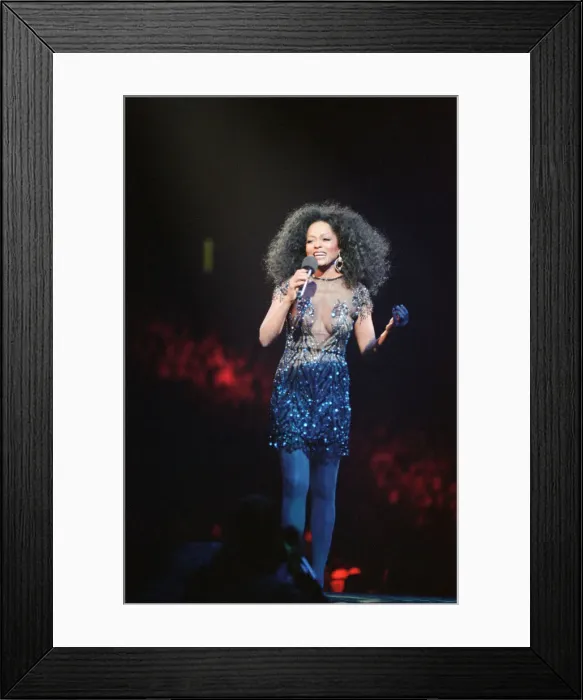 Framed Print : Diana Ross performs at The Metro Arena, Newcastle, Newcastle Upon Tyne - England Framed Print : Diana Ross performs at The Metro Arena, Newcastle, Newcastle Upon Tyne - England