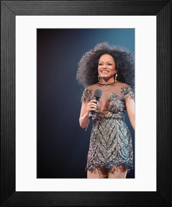 Framed Print : Diana Ross performs at The Metro Arena, Newcastle, Newcastle Upon Tyne - England Framed Print : Diana Ross performs at The Metro Arena, Newcastle, Newcastle Upon Tyne - England