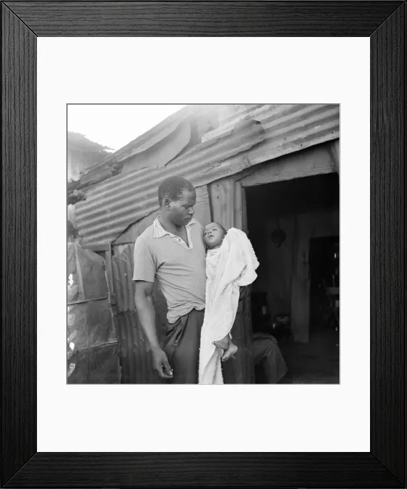 Framed Print : Black Communities in Cape Town, South Africa, 28th January 1955 Framed Print : Black Communities in Cape Town, South Africa, 28th January 1955