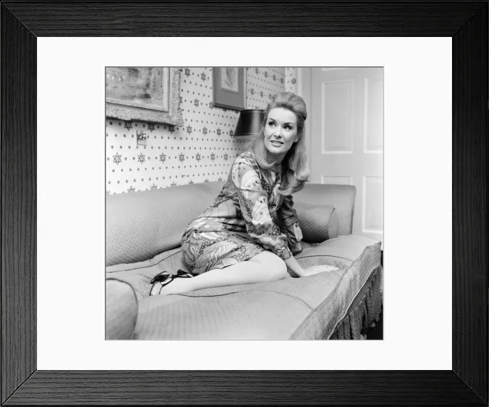 Framed Print : Sally Ann Howes, English actress and singer, has returned to London for the first time in Framed Print : Sally Ann Howes, English actress and singer, has returned to London for the first time in