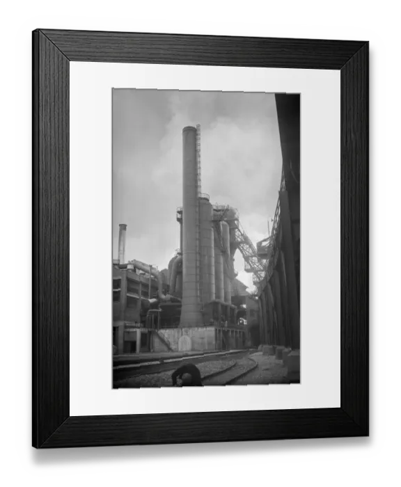 Framed Print : The new one million pound furnace at Fords automotive factory in Dagenham