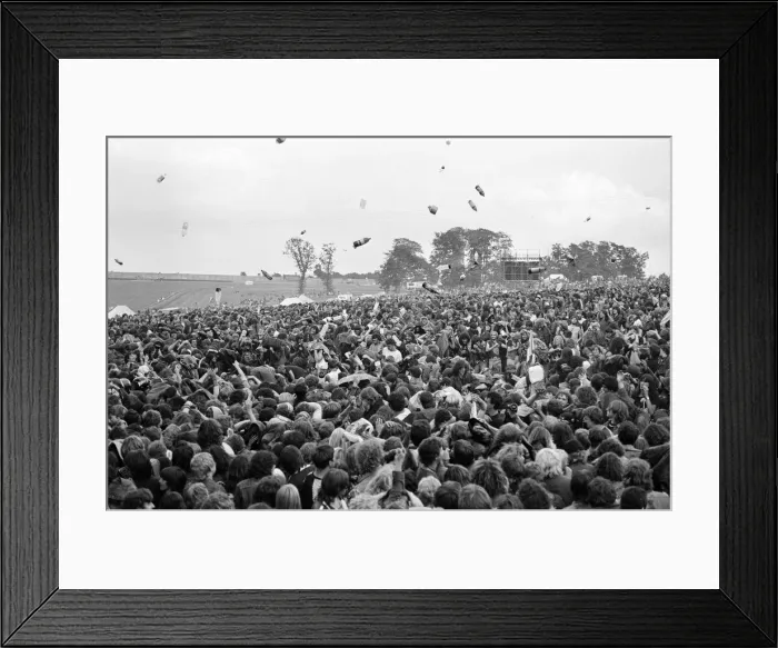Framed Print : Bottles being thrown in the audience at Monsters of Rock festival at Castle Donington Framed Print : Bottles being thrown in the audience at Monsters of Rock festival at Castle Donington