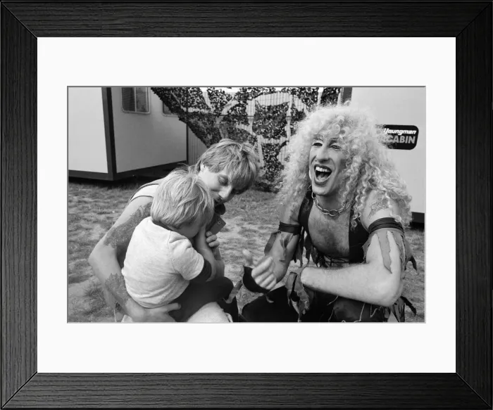 Framed Print : Monsters of Rock festival at Castle Donington. Pictured on the right Framed Print : Monsters of Rock festival at Castle Donington. Pictured on the right
