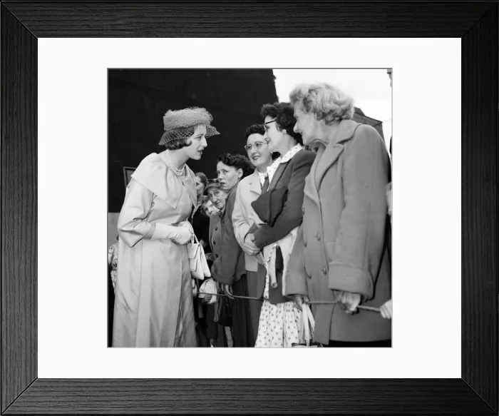 Framed Print : Princess Alexandra of Kent visits the Greencoat and Redcoat Schools in Stepney, London Framed Print : Princess Alexandra of Kent visits the Greencoat and Redcoat Schools in Stepney, London