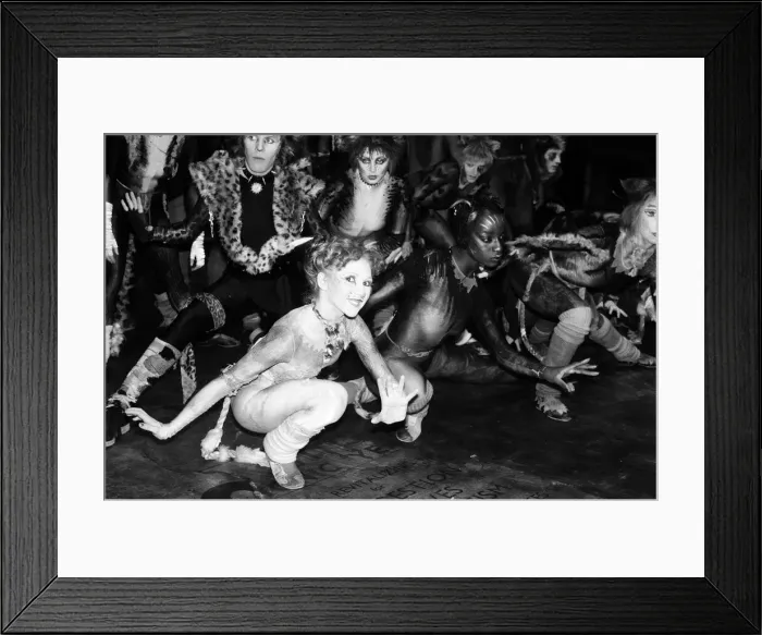 Framed Print : Cast members of Cats, musical based on T. S. Eliot 1939 poetry book Old Possum