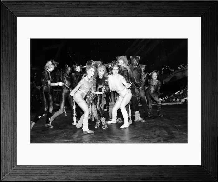 Framed Print : Cast members of Cats, musical based on T. S. Eliot 1939 poetry book Old Possum Framed Print : Cast members of Cats, musical based on T. S. Eliot 1939 poetry book Old Possum