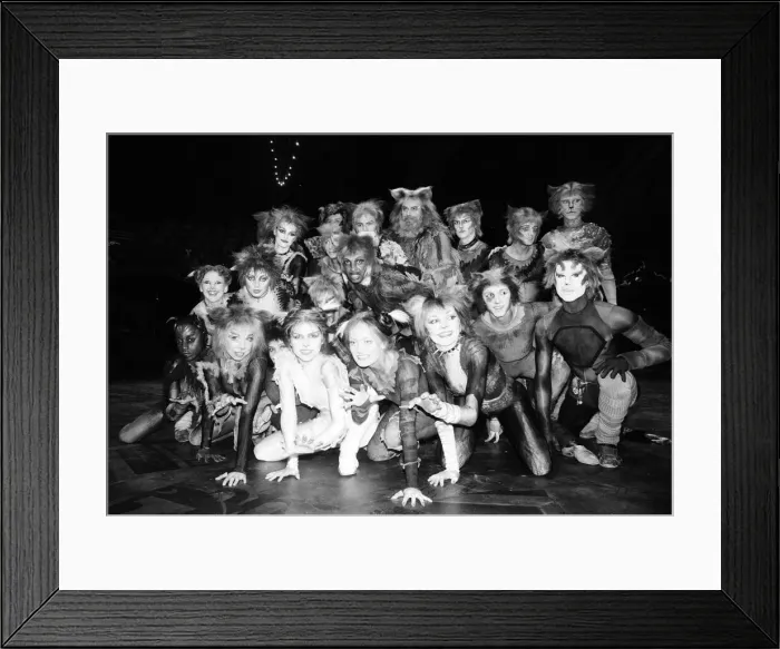 Framed Print : Cast members of Cats, musical based on T. S. Eliot 1939 poetry book Old Possum Framed Print : Cast members of Cats, musical based on T. S. Eliot 1939 poetry book Old Possum