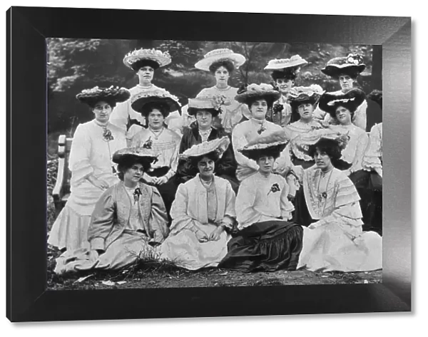 Picture shows the staff of J. S. Blair, corset manufacturers