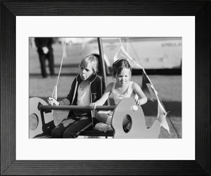 Framed Print : Reading show in Reading, Berkshire. (Picture) Children at the show enjoying Framed Print : Reading show in Reading, Berkshire. (Picture) Children at the show enjoying