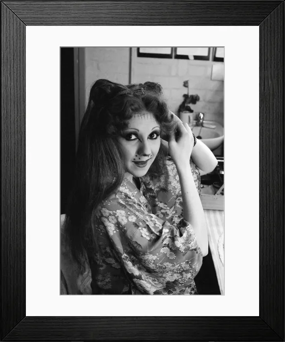 Framed Print : Bonnie Langford, star of hit musical Cats, she plays the character Rumpleteazer in Framed Print : Bonnie Langford, star of hit musical Cats, she plays the character Rumpleteazer in