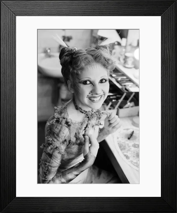 Framed Print : Bonnie Langford, star of hit musical Cats, she plays the character Rumpleteazer in Framed Print : Bonnie Langford, star of hit musical Cats, she plays the character Rumpleteazer in