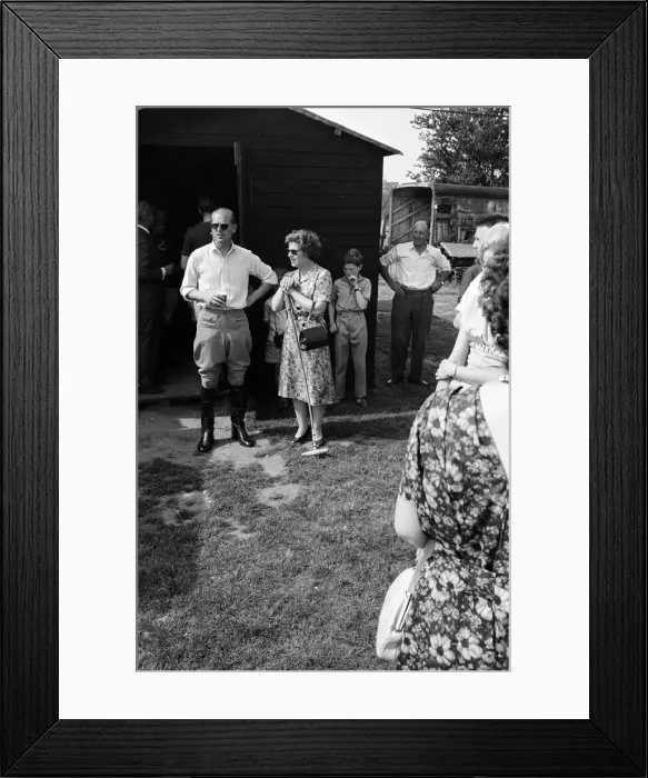 Framed Print : The Duke of Edinburgh was umpire for the polo match between Ham and Windsor teams Framed Print : The Duke of Edinburgh was umpire for the polo match between Ham and Windsor teams