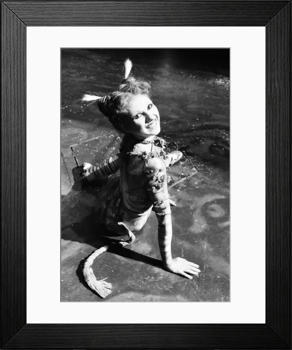 Framed Print : Bonnie Langford, star of hit musical Cats, she plays the character Rumpleteazer in Framed Print : Bonnie Langford, star of hit musical Cats, she plays the character Rumpleteazer in