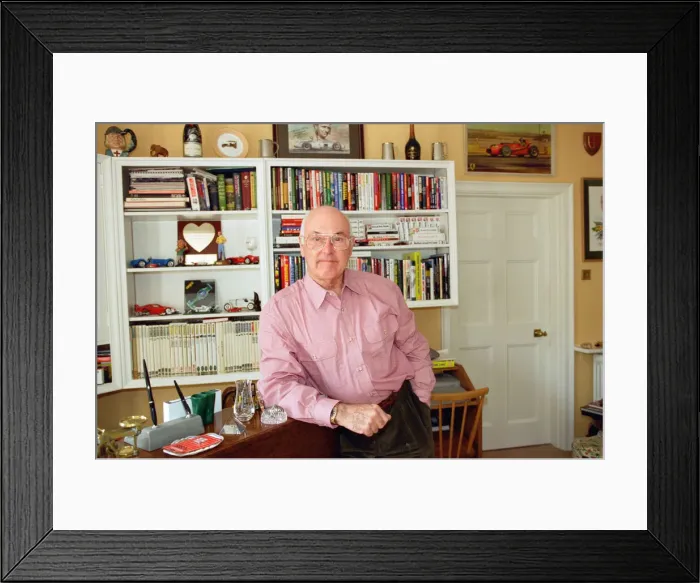 Framed Print : Motorsport commentator Murray Walker. 25th March 1997 Framed Print : Motorsport commentator Murray Walker. 25th March 1997