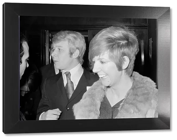 Cilla Black and her partner Bobby Willis, attend a Little Richard concert at The Savile