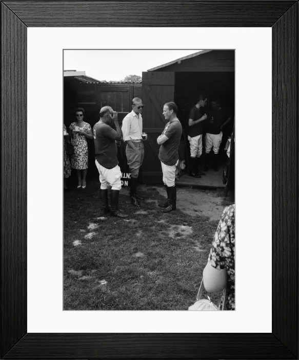 Framed Print : The Duke of Edinburgh was umpire for the polo match between Ham and Windsor teams Framed Print : The Duke of Edinburgh was umpire for the polo match between Ham and Windsor teams